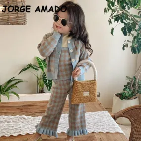 "Maeve" 3 PC Chic Sweater Knit Pants Outfit