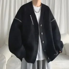 Riolio - Button Up Cardigan - chill guy 90s fashion mens fashion