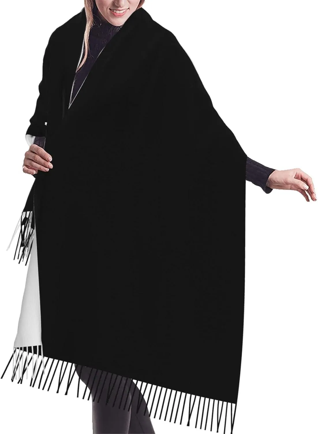 Scarf Super Soft Long Large Warm With Tassel Paraphernalia Gifts