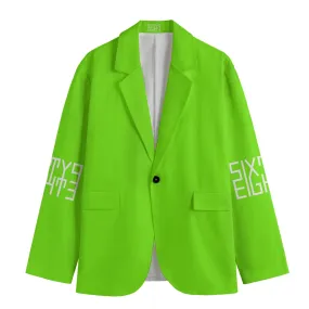 Sixty Eight 93 Logo White Men's Casual Flat Lapel Collar Blazer #27