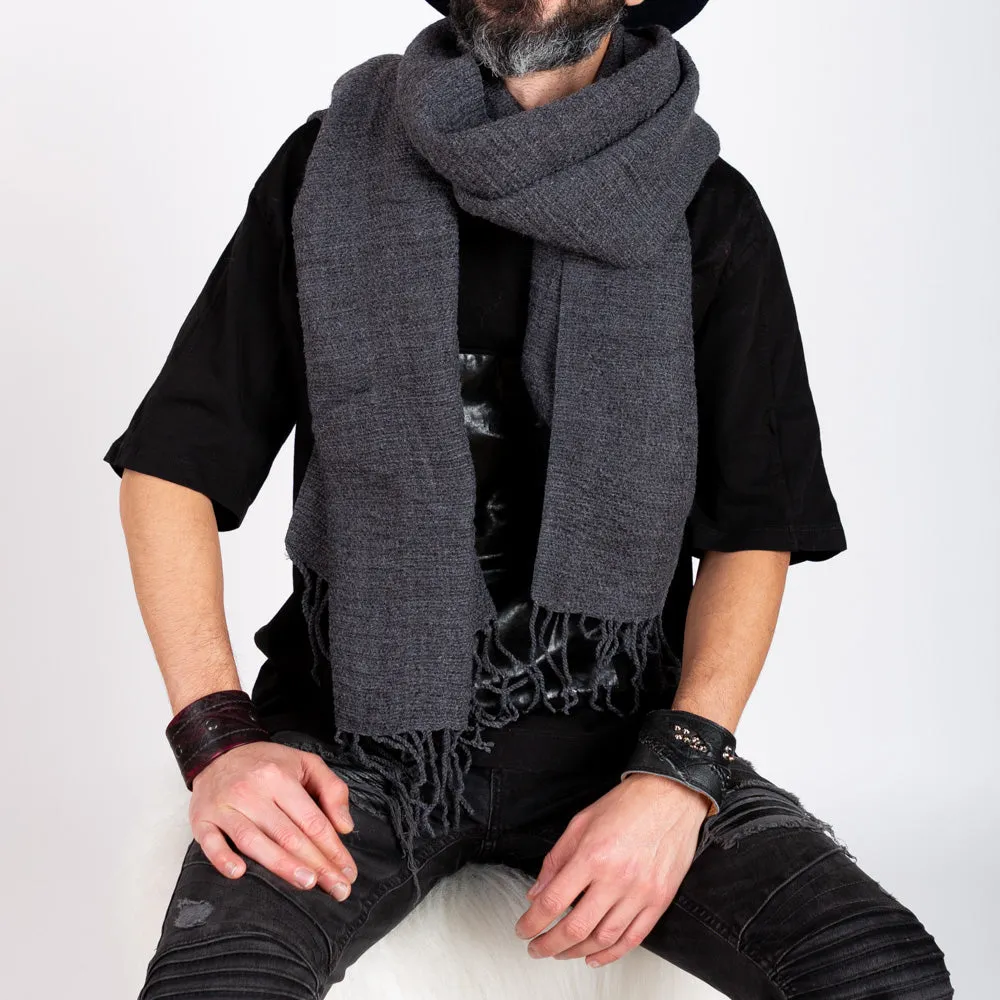Soft Ridge Scarf - Charcoal