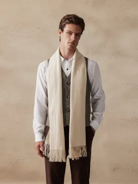 Soft Solid Tassel Scarf