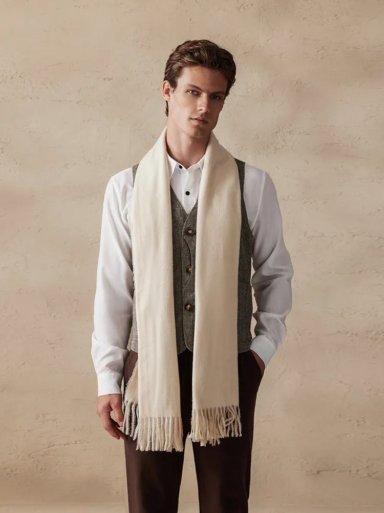 Soft Solid Tassel Scarf
