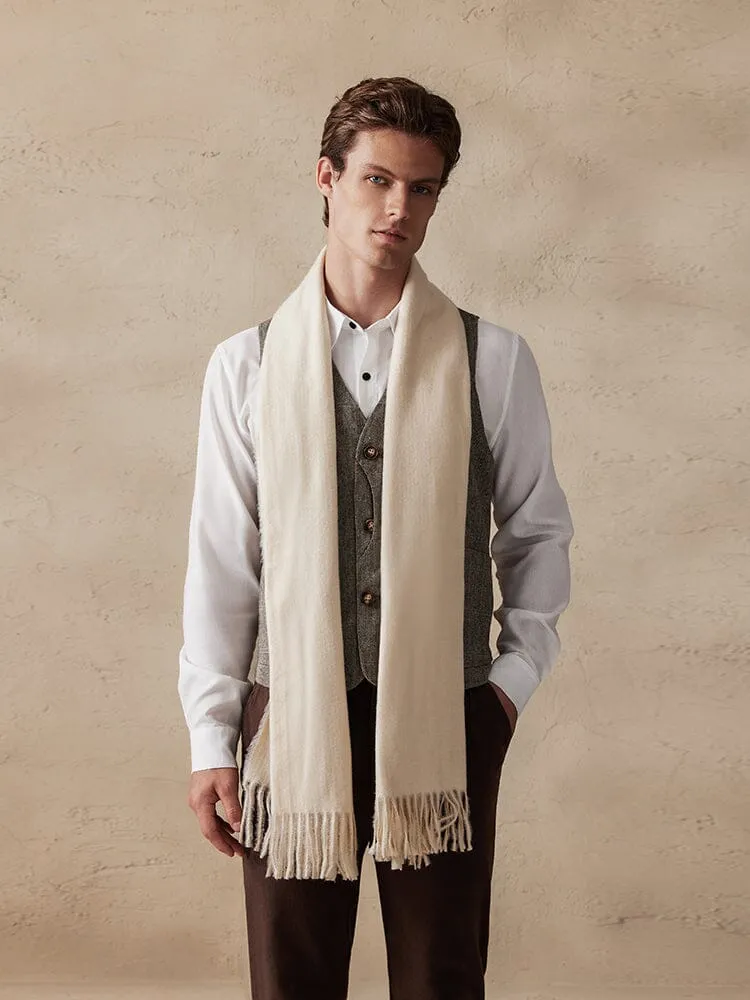 Soft Solid Tassel Scarf