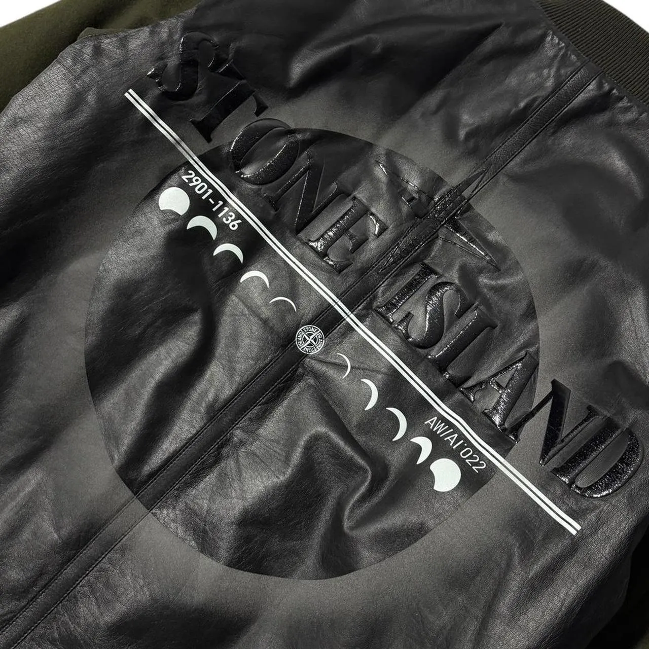 Stone Island Featherweight Leather Moon Jacket