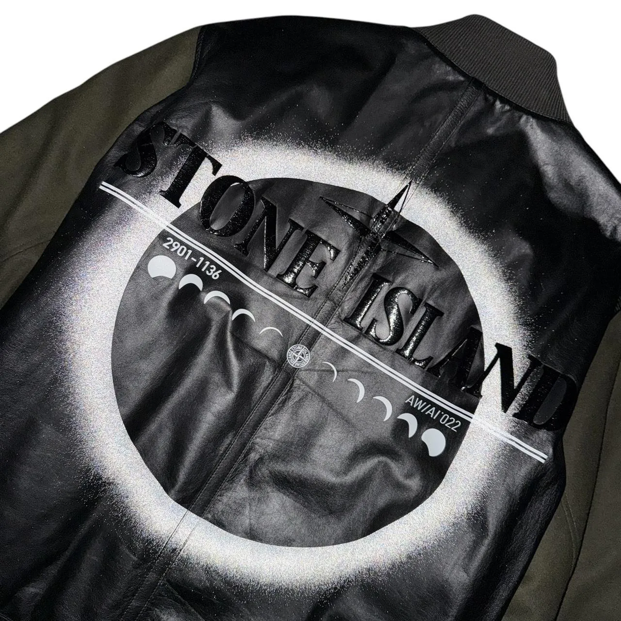 Stone Island Featherweight Leather Moon Jacket