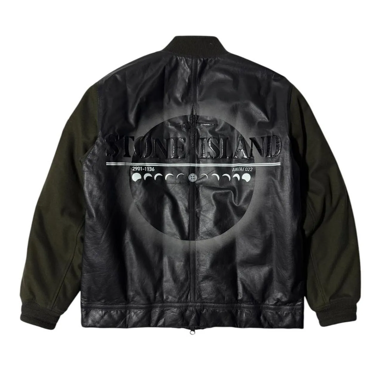 Stone Island Featherweight Leather Moon Jacket