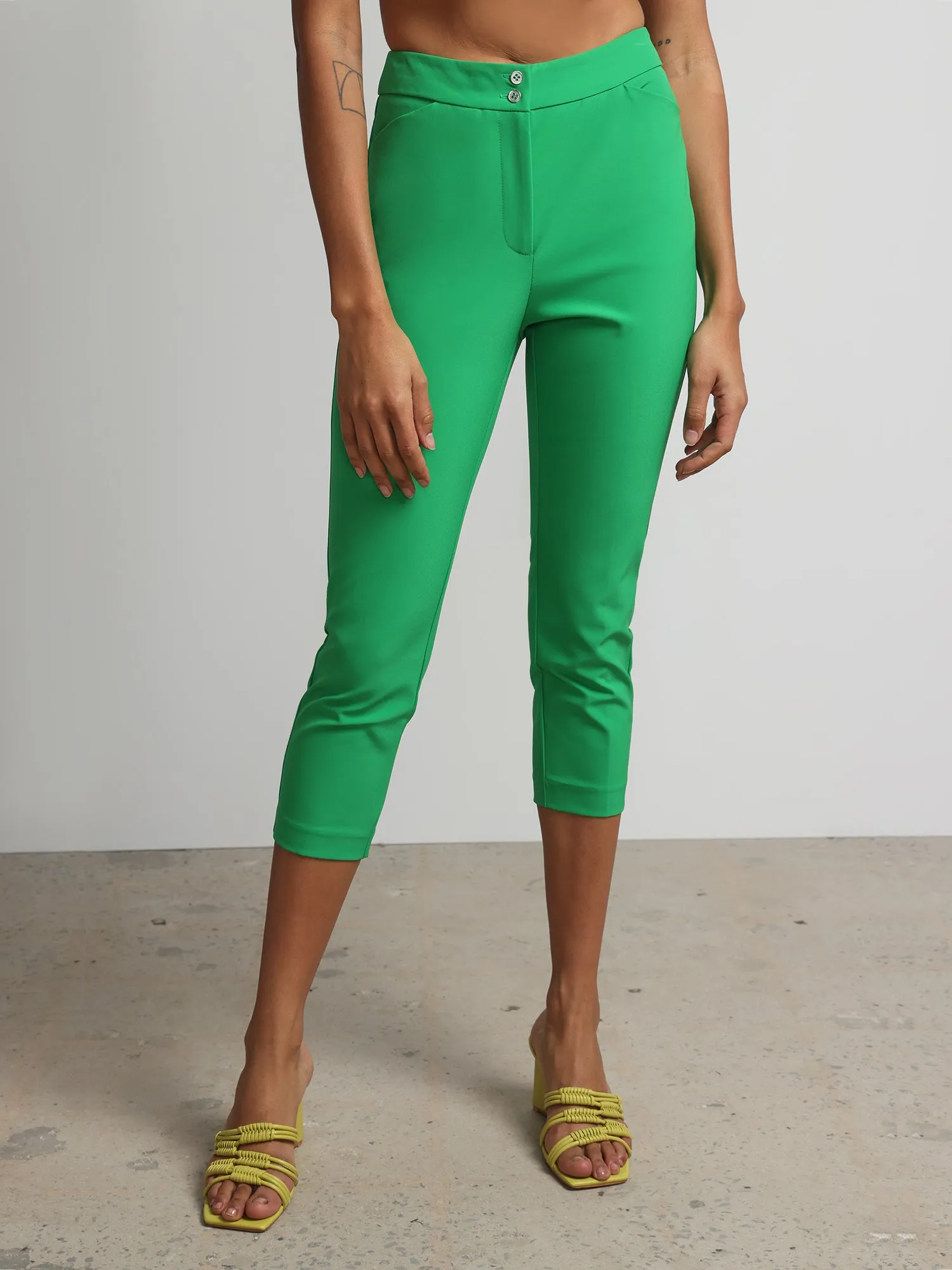Tall High Rise Slim Leg Capri Pant - Fit To Flatter