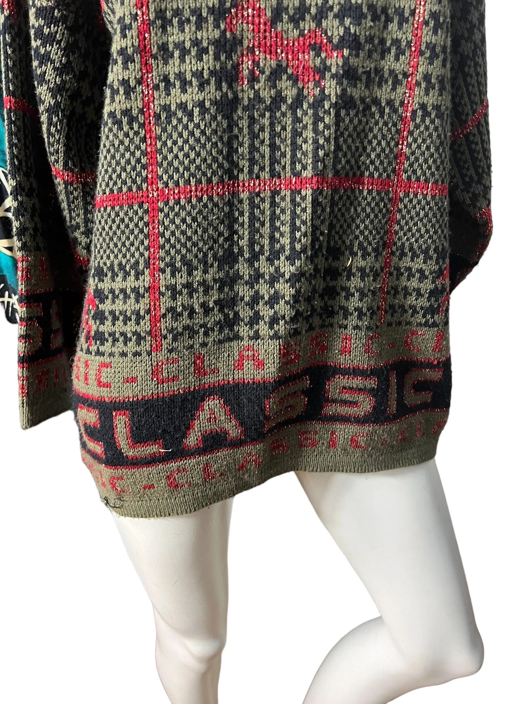 Vintage 80's oversized sweater M Renaissance