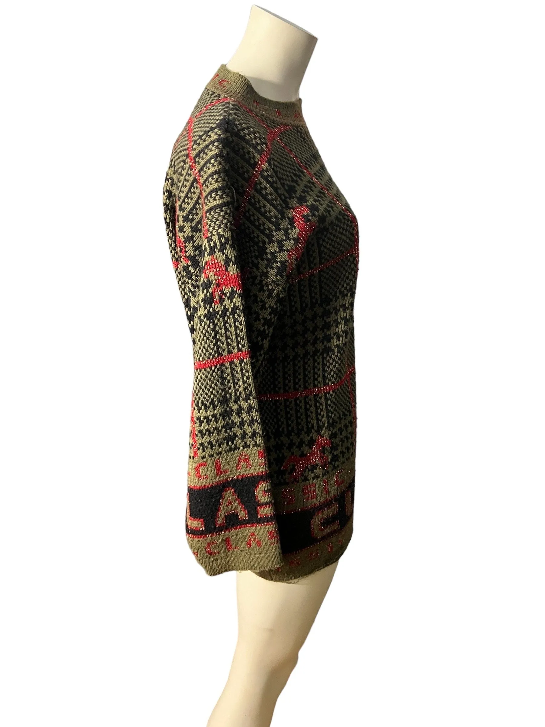 Vintage 80's oversized sweater M Renaissance