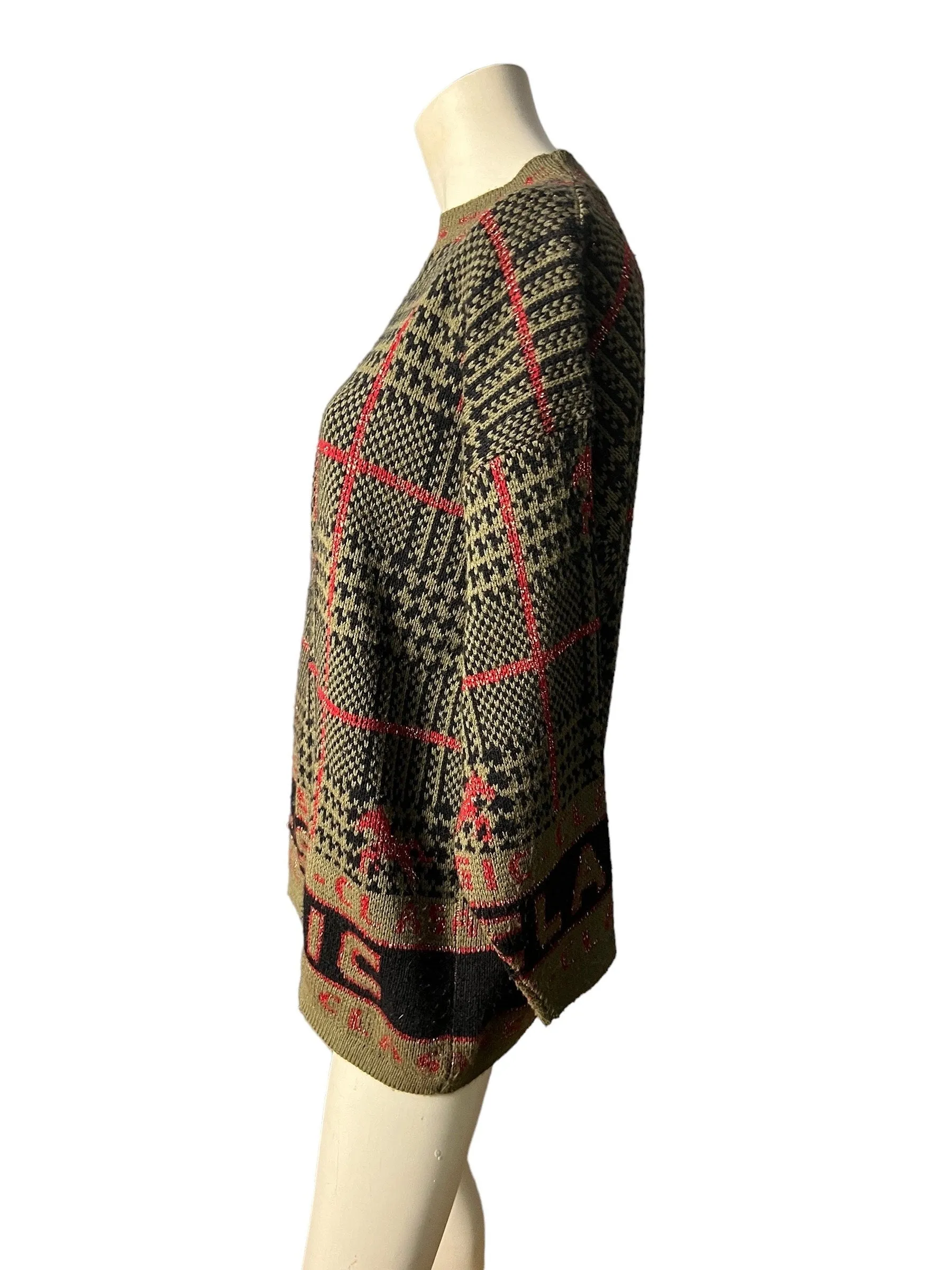 Vintage 80's oversized sweater M Renaissance