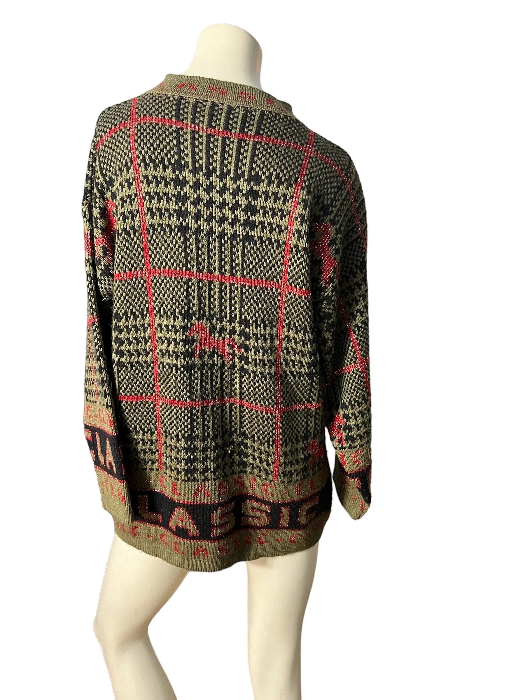 Vintage 80's oversized sweater M Renaissance