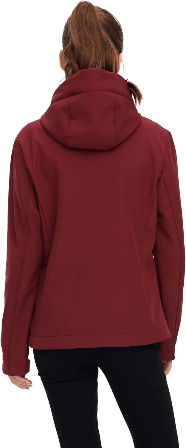 wantdo Women's Fleece Lined Jacket Softshell Jacket Lightweight Insulated Jacket