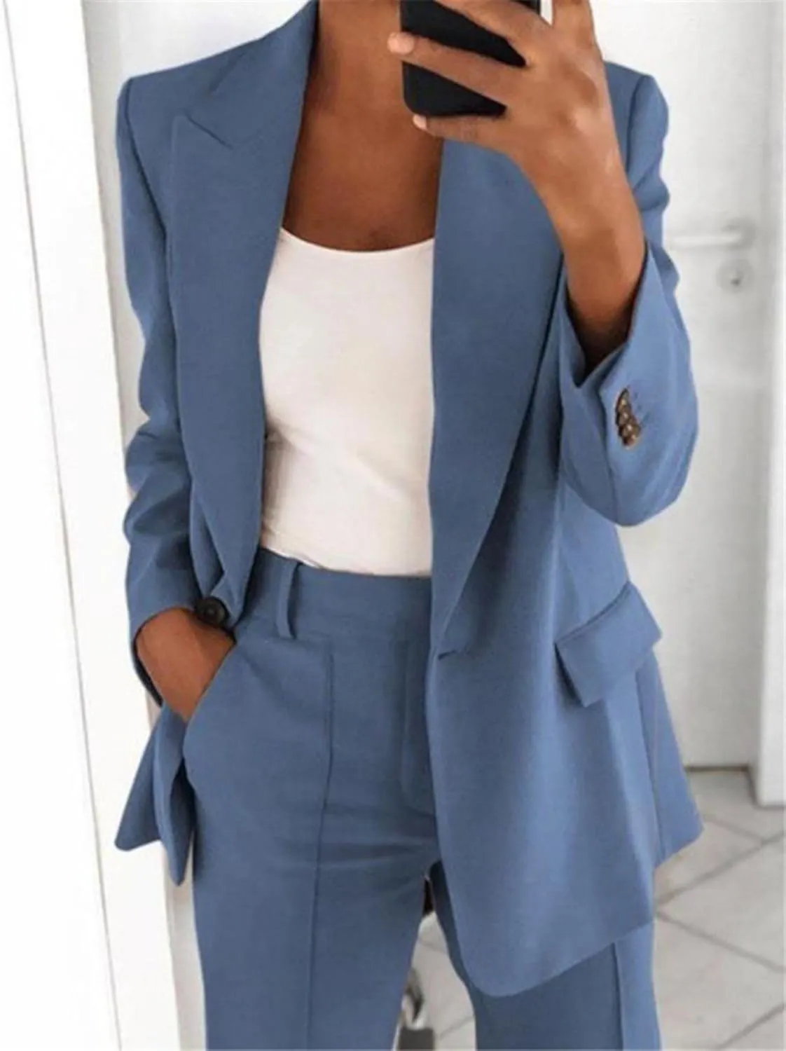 Womens Casual Blazers Business Casual Jackets Long Sleeve Open Front Work Office Blazer Suit Jacket Trendy Clothes