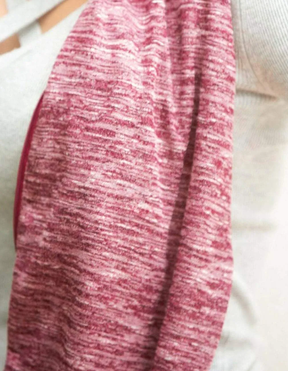 Womens Infinity Scarf with Zipper Secret Pocket Soft Travel Scarves Wrap Shawl