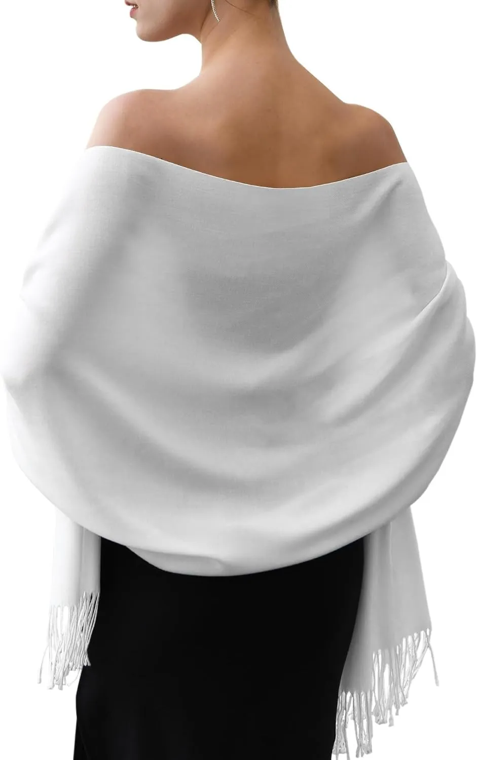 Womens Pashmina Shawl Wraps Cashmere Feel Winter Scarf Soft Warm Blanket