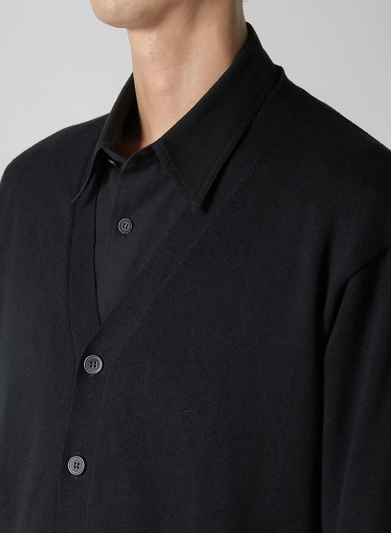 Y's for men INTERSIA LOGO CARDIGAN