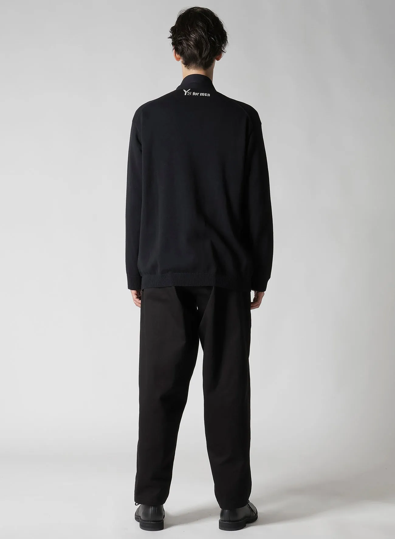 Y's for men INTERSIA LOGO CARDIGAN