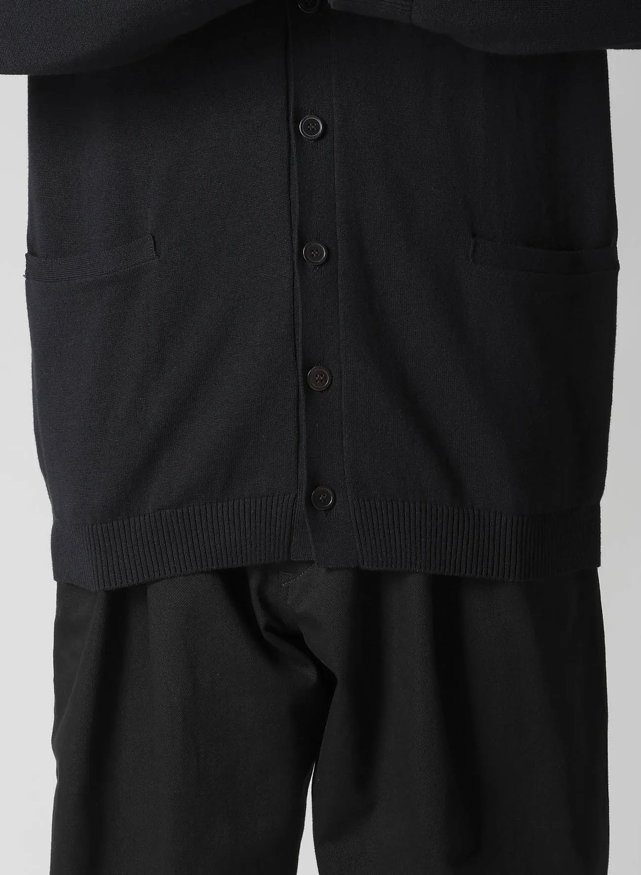 Y's for men INTERSIA LOGO CARDIGAN